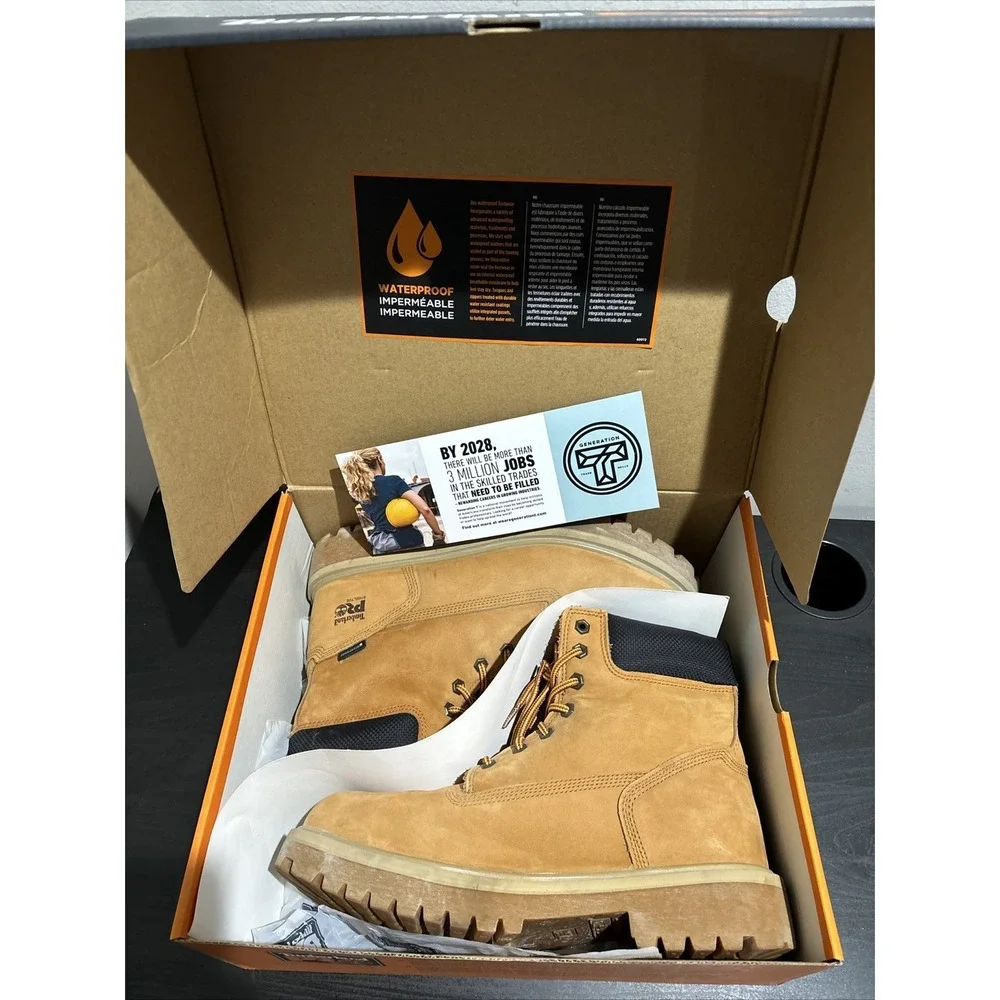 Timberland Pro Direct Attach 6 Steel Toe Waterproof Mens Size 11.5 Generation T